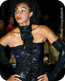 Photo Credit: Doug Mitchell | Designer Credit: Sylvia Robinson Jordan for Dor'Elaine Fashions